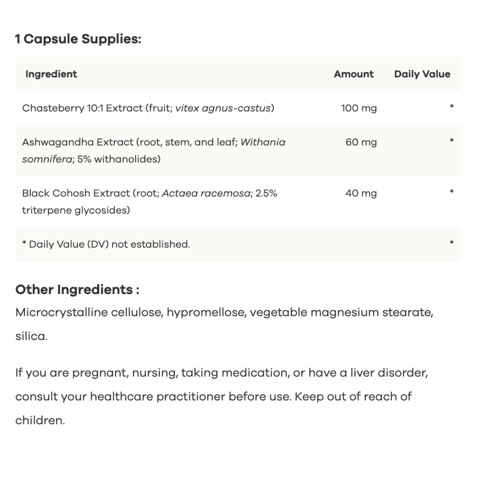 Chasteberry - 60 Capsules