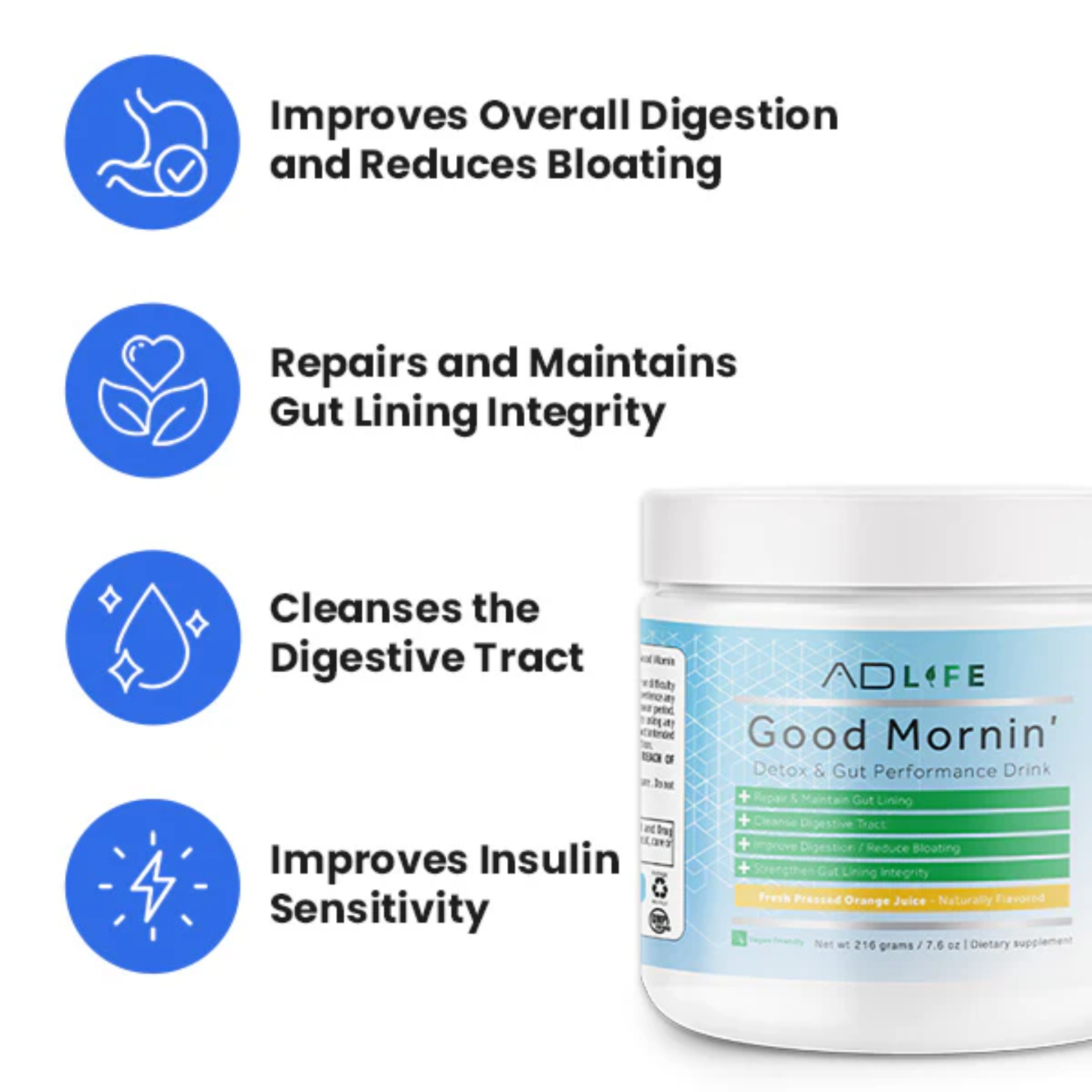 GOOD MORNIN' DETOX AND GUT PERFORMANCE - 24 Serving