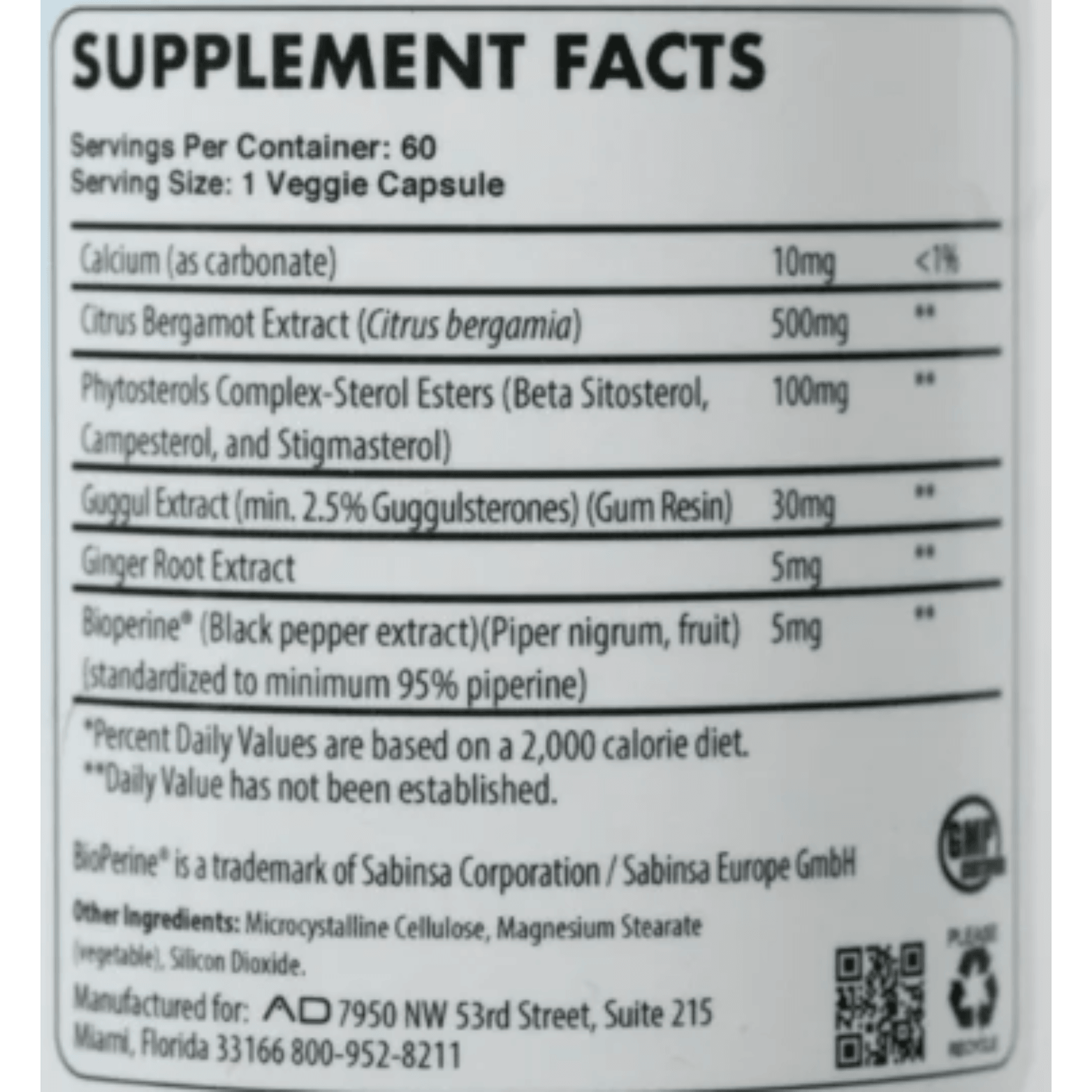 CITRUS BERGAMOT CHOLESTEROL SUPPORT - 60 Serving - Competitive Edge Nutrition