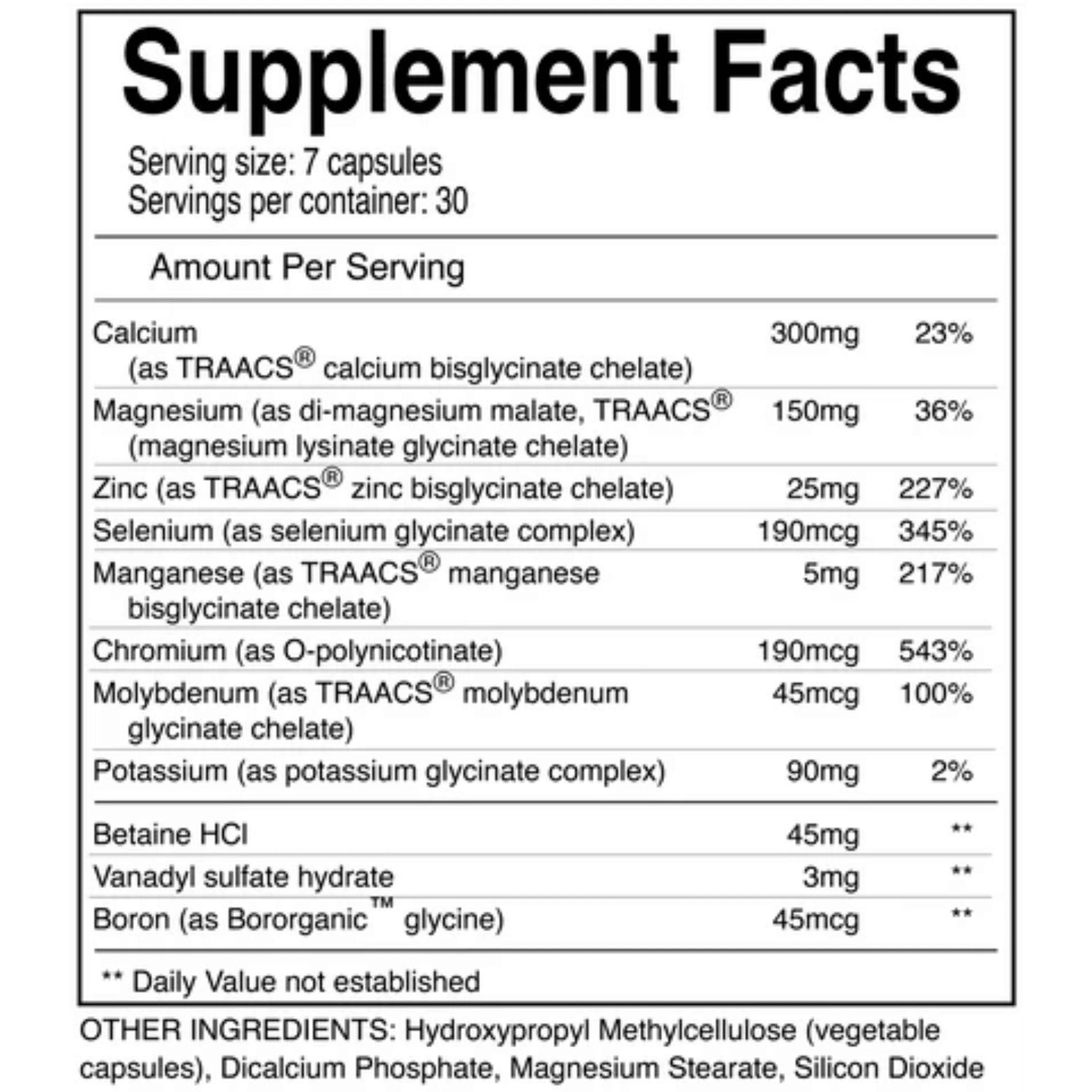 COMPREHENSEIVE MINERAL SUPPORT - 30 Serving - Competitive Edge Nutrition
