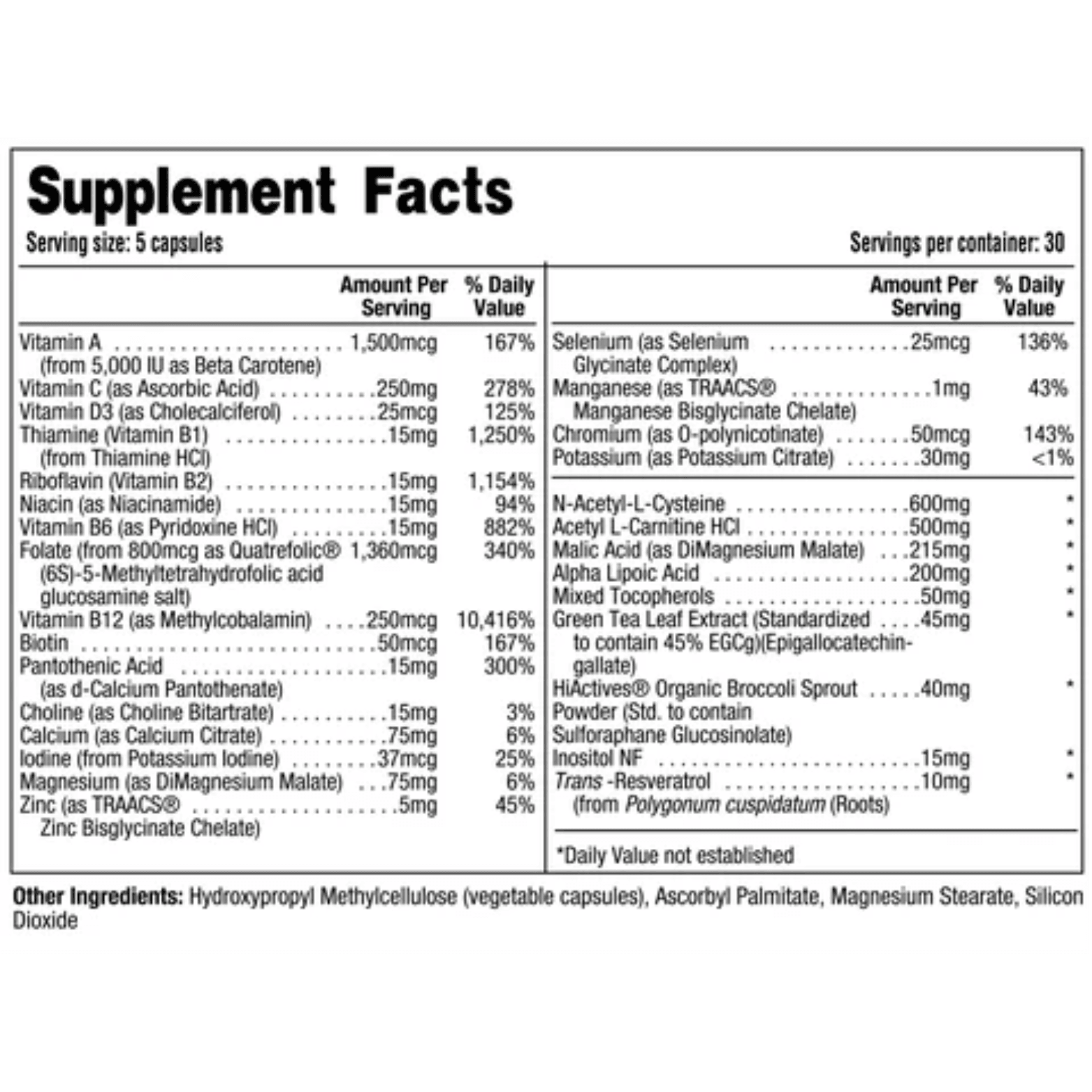 COMPREHENSIVE MULTI - VITAMIN - 30 Serving - Competitive Edge Nutrition