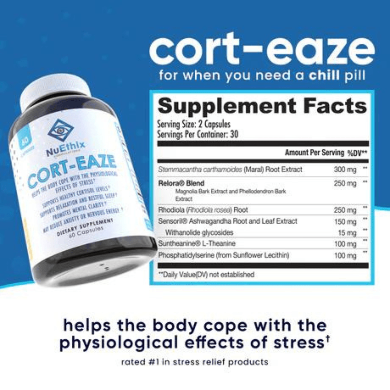 CORT - EAZE STRESS SUPPORT - 30 Serving - Competitive Edge Nutrition