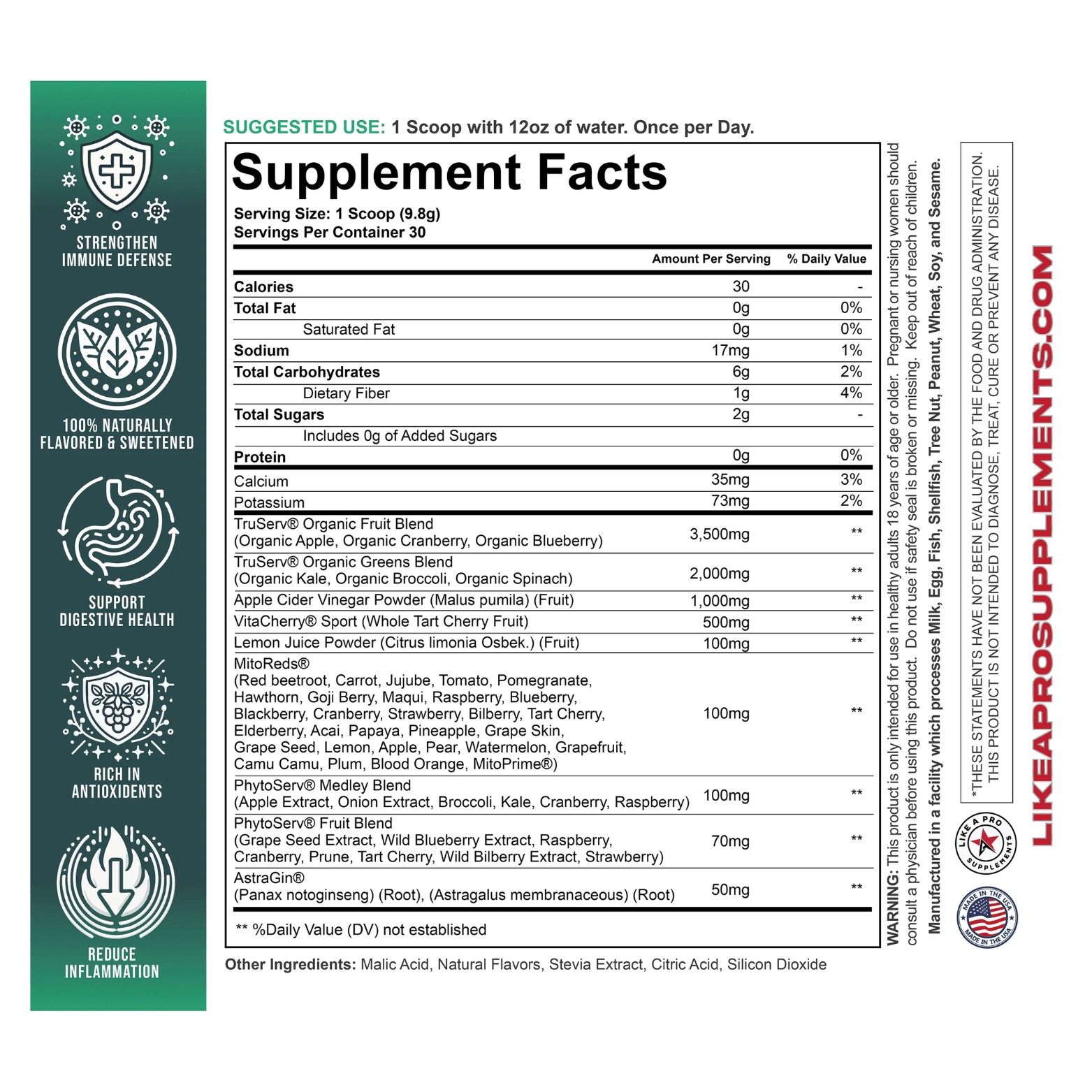 Daily Nutrition™️ - Fruits + Greens + Reds + Digestion - 30 Serving - Competitive Edge Nutrition