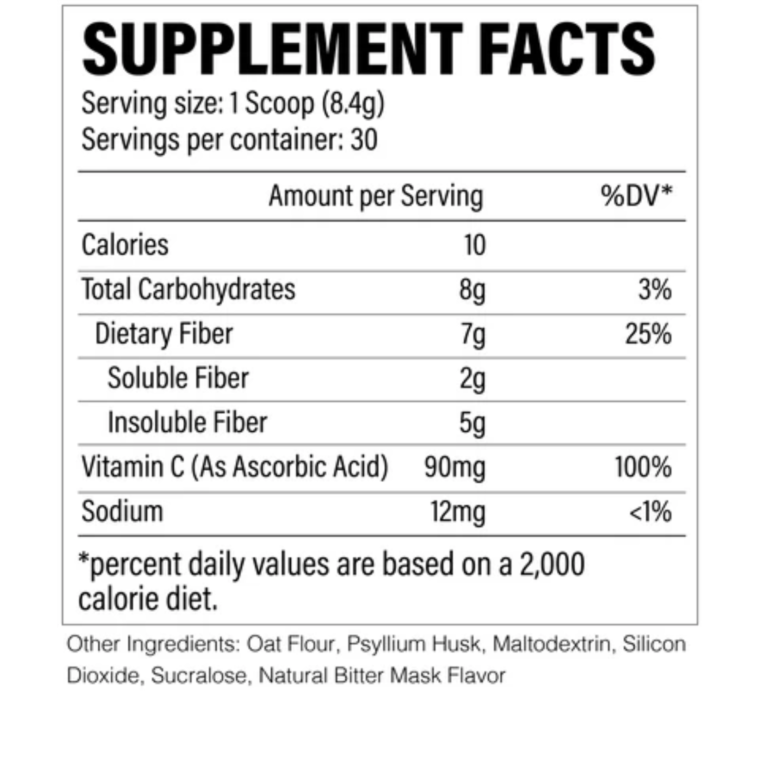 FIBER - 30 Serving - Competitive Edge Nutrition