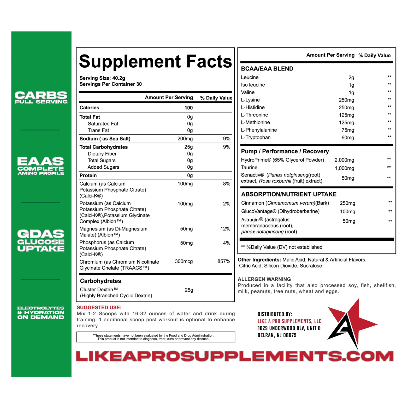 GLYCOTRIX V3 - 30 Serving - Competitive Edge Nutrition