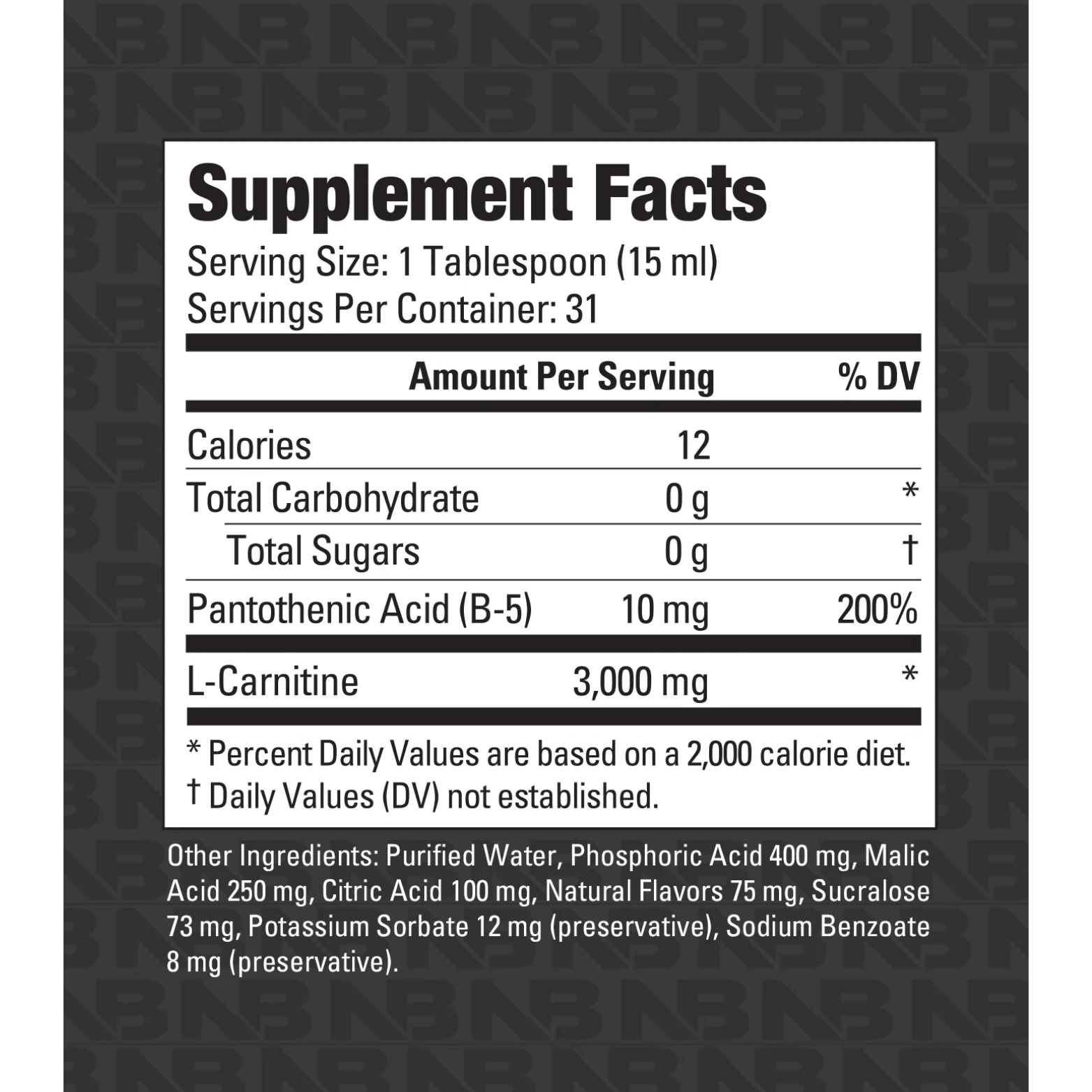 LEAN SHOTS L - CARNITINE 3,OOOMG - 31 Serving - Competitive Edge Nutrition