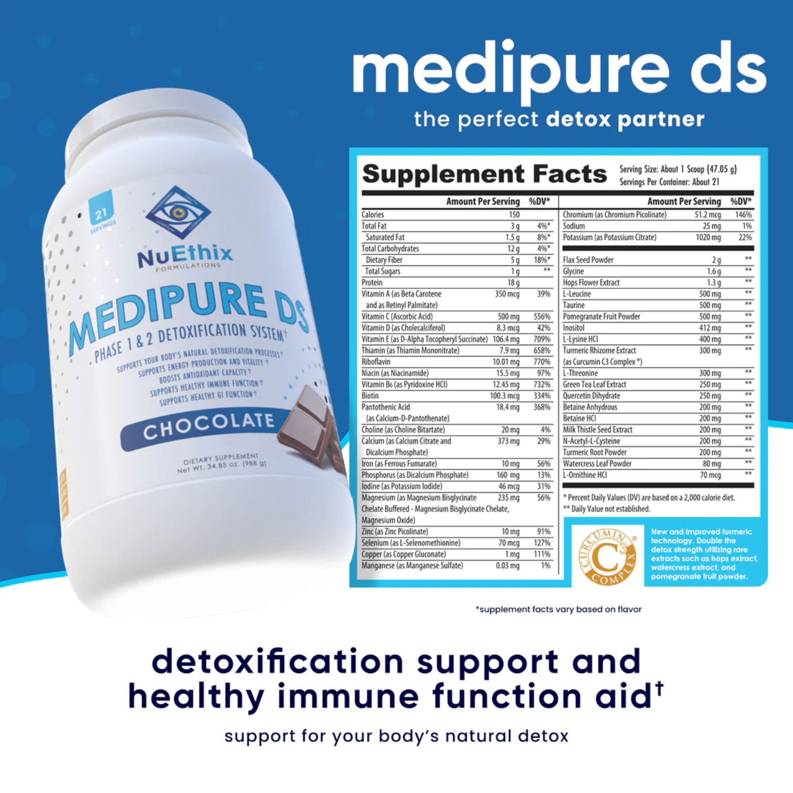 MEDIPURE DS Phase 1 & 2 Detoxification System - 20 - 21 serving - Competitive Edge Nutrition