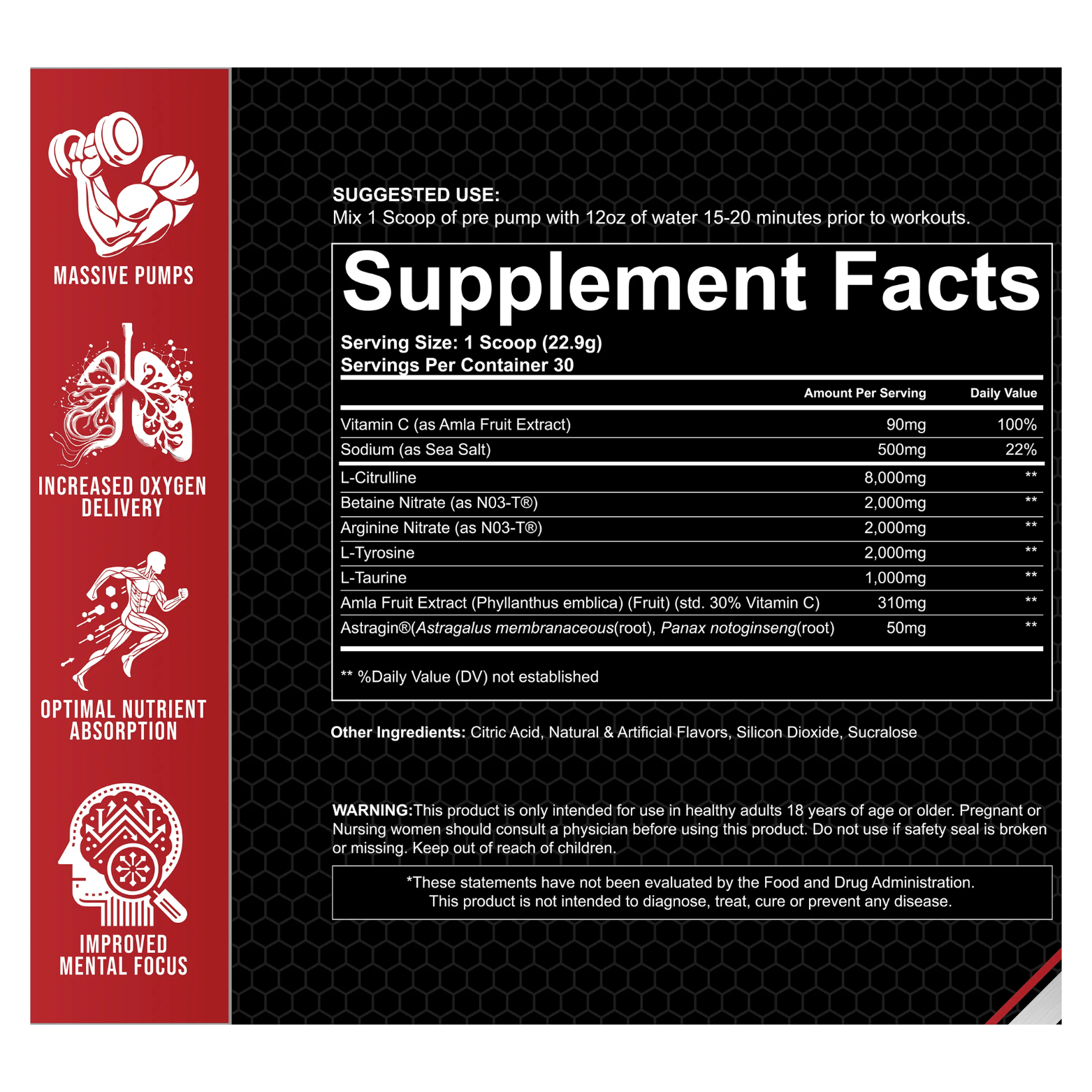 OUTSIZED V4 NON - STIM PUMP - 30 Serving - Competitive Edge Nutrition