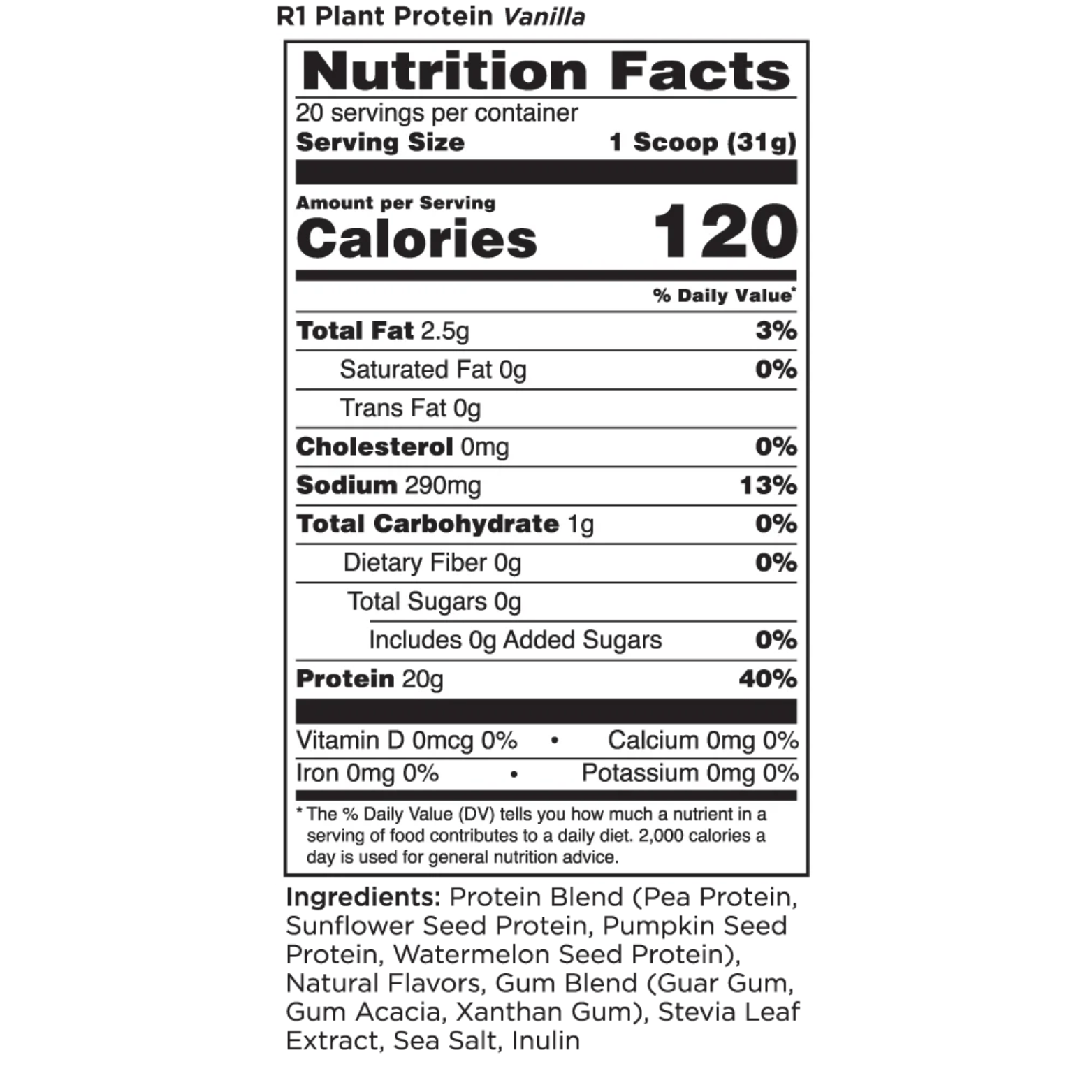 Plant Based Protein - 20 Serving - Competitive Edge Nutrition