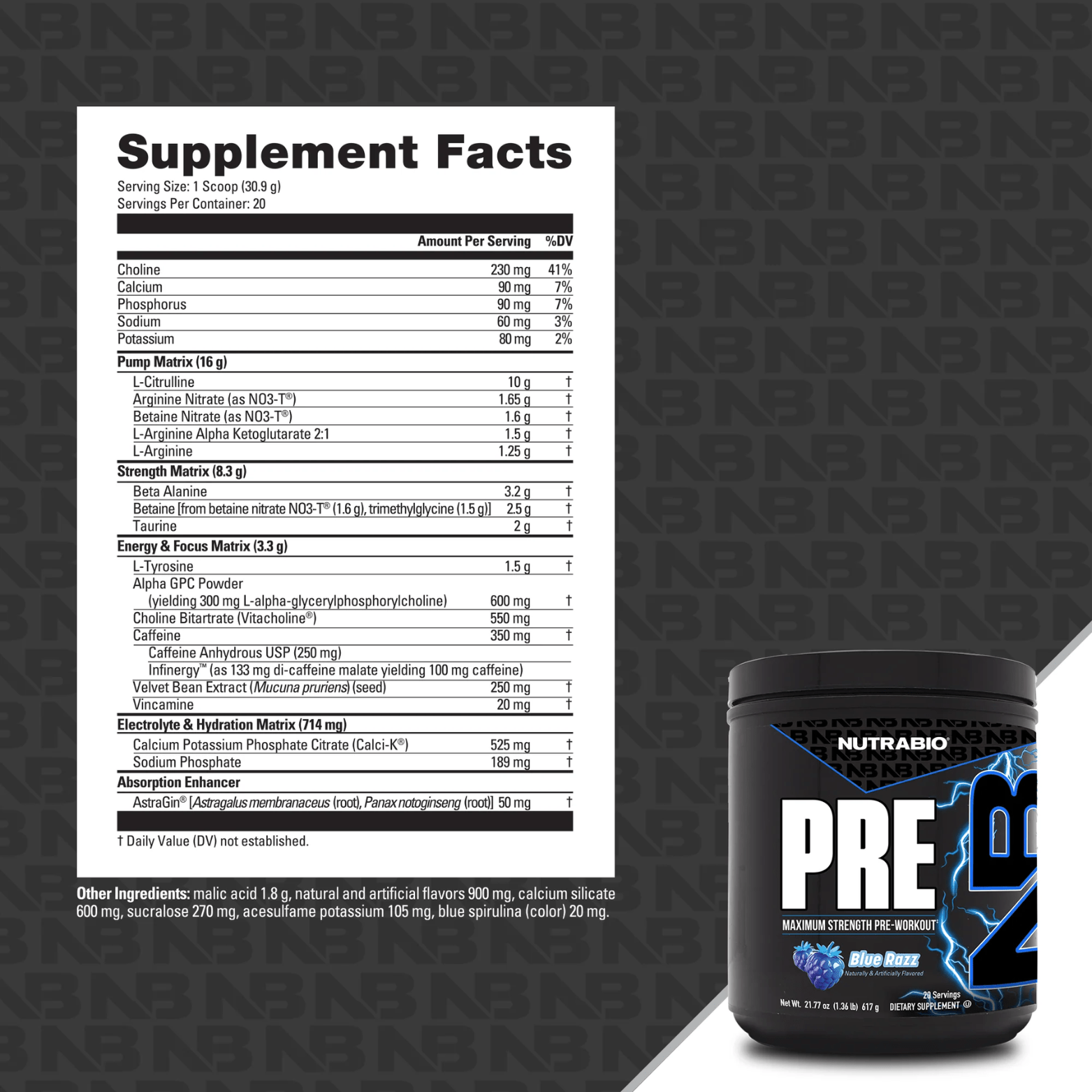 PRE Workout - 20 Servings - Competitive Edge Nutrition