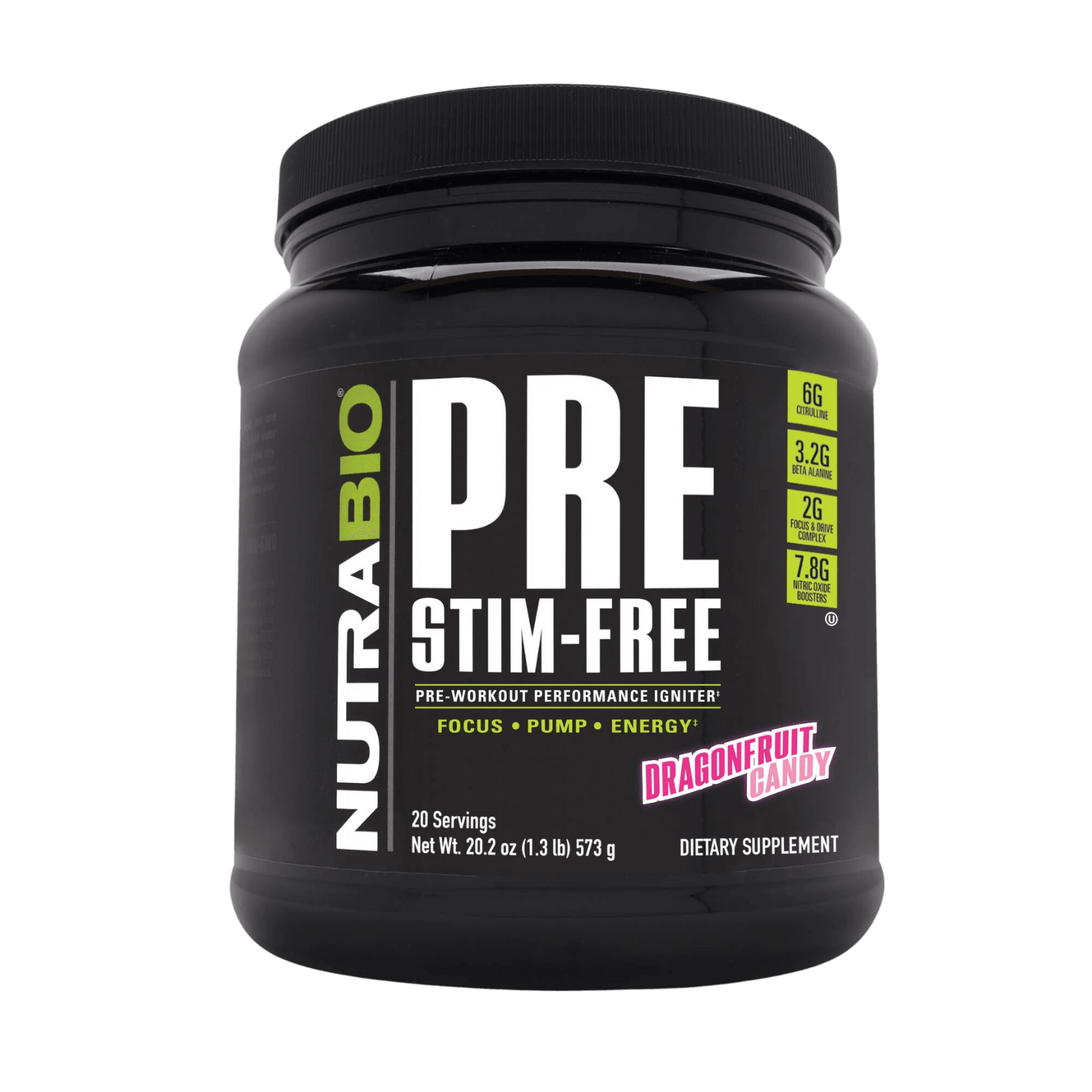 PRE WORKOUT STIMULANT FREE - 20 Serving - Competitive Edge Nutrition