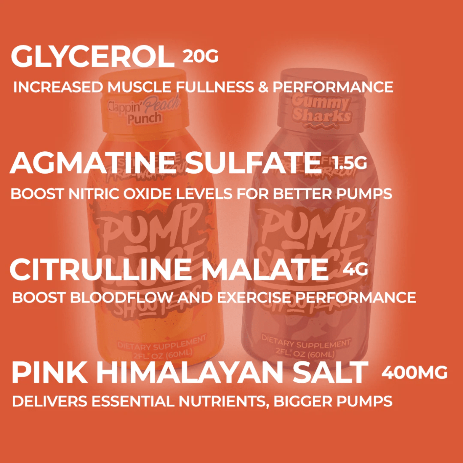 Pump Sauce Shooters - 1 Shooter - Competitive Edge Nutrition