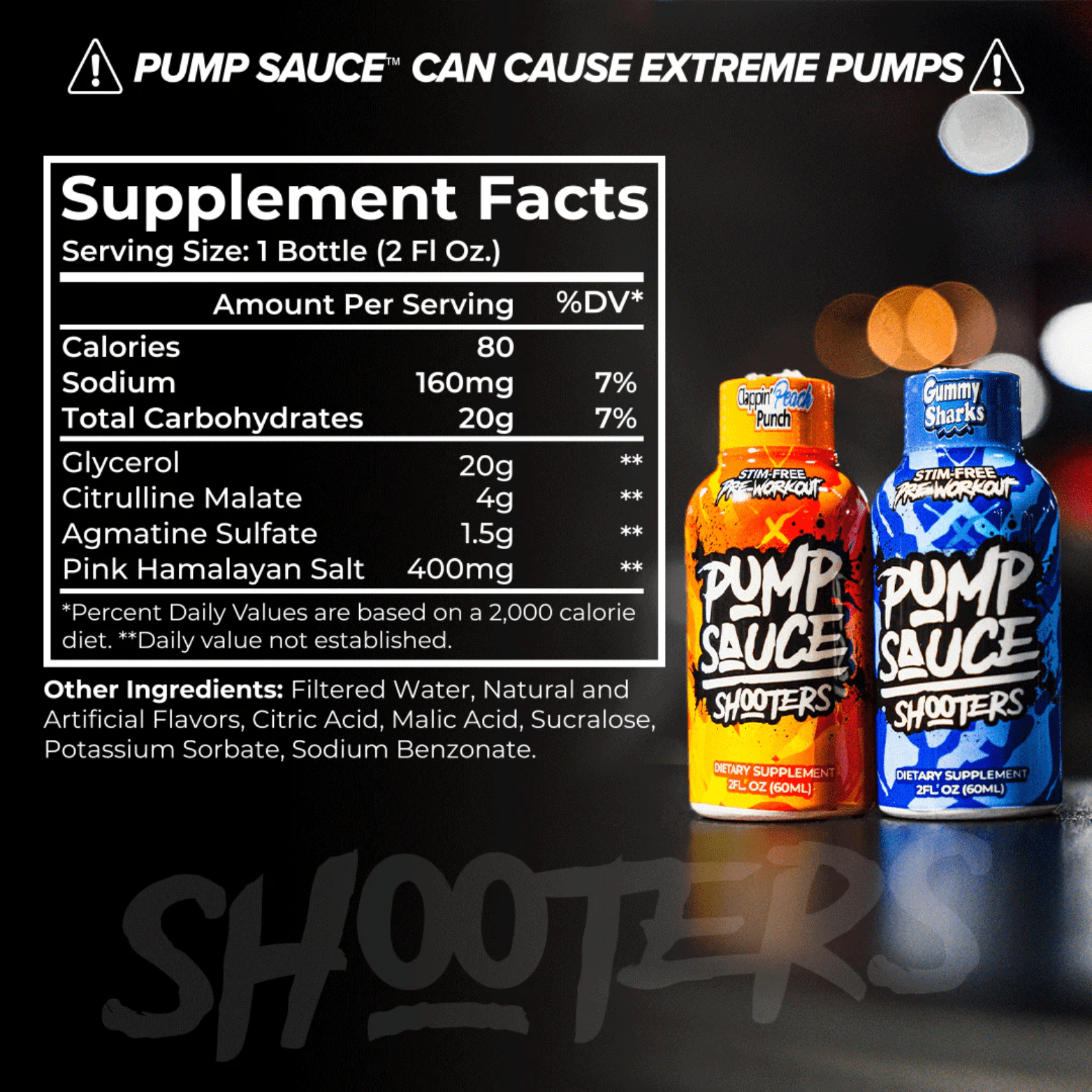 Pump Sauce Shooters - 1 Shooter - Competitive Edge Nutrition