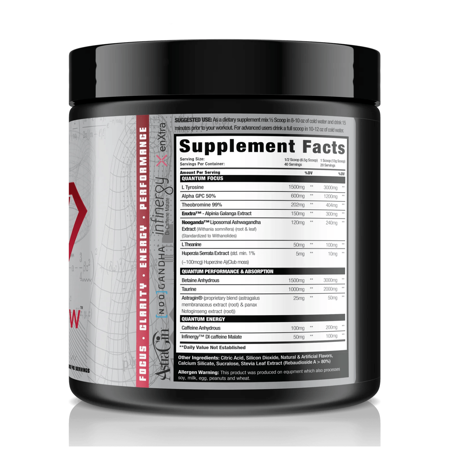 QUANTUM FOCUS PRE WORKOUT - 40/20 Serving - Competitive Edge Nutrition