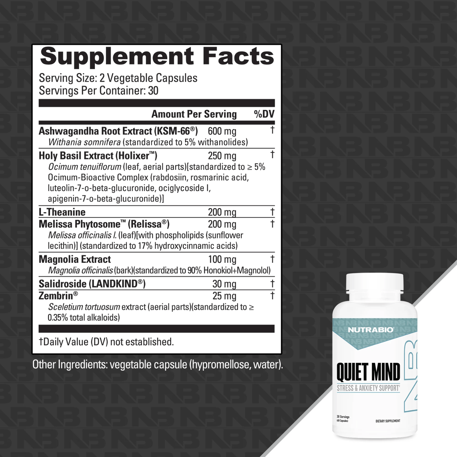 QUIET MIND STRESS & ANXIETY SUPPORT - 30 Serving - Competitive Edge Nutrition