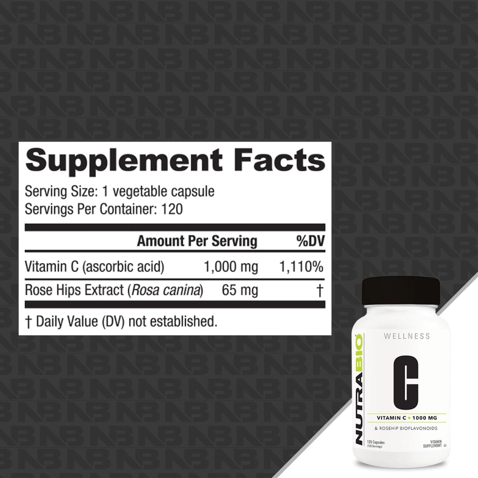 VITAMIN C & ROSEHIPS - 120 Serving - Competitive Edge Nutrition