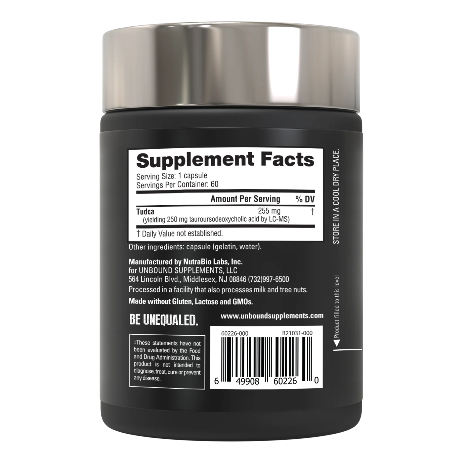 Unbound Tudca – 255mg 60 Serving