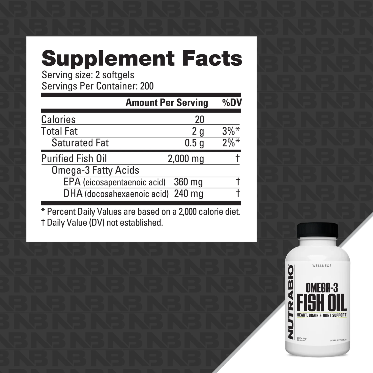 OMEGA-3 FISH OIL - 200 Serving