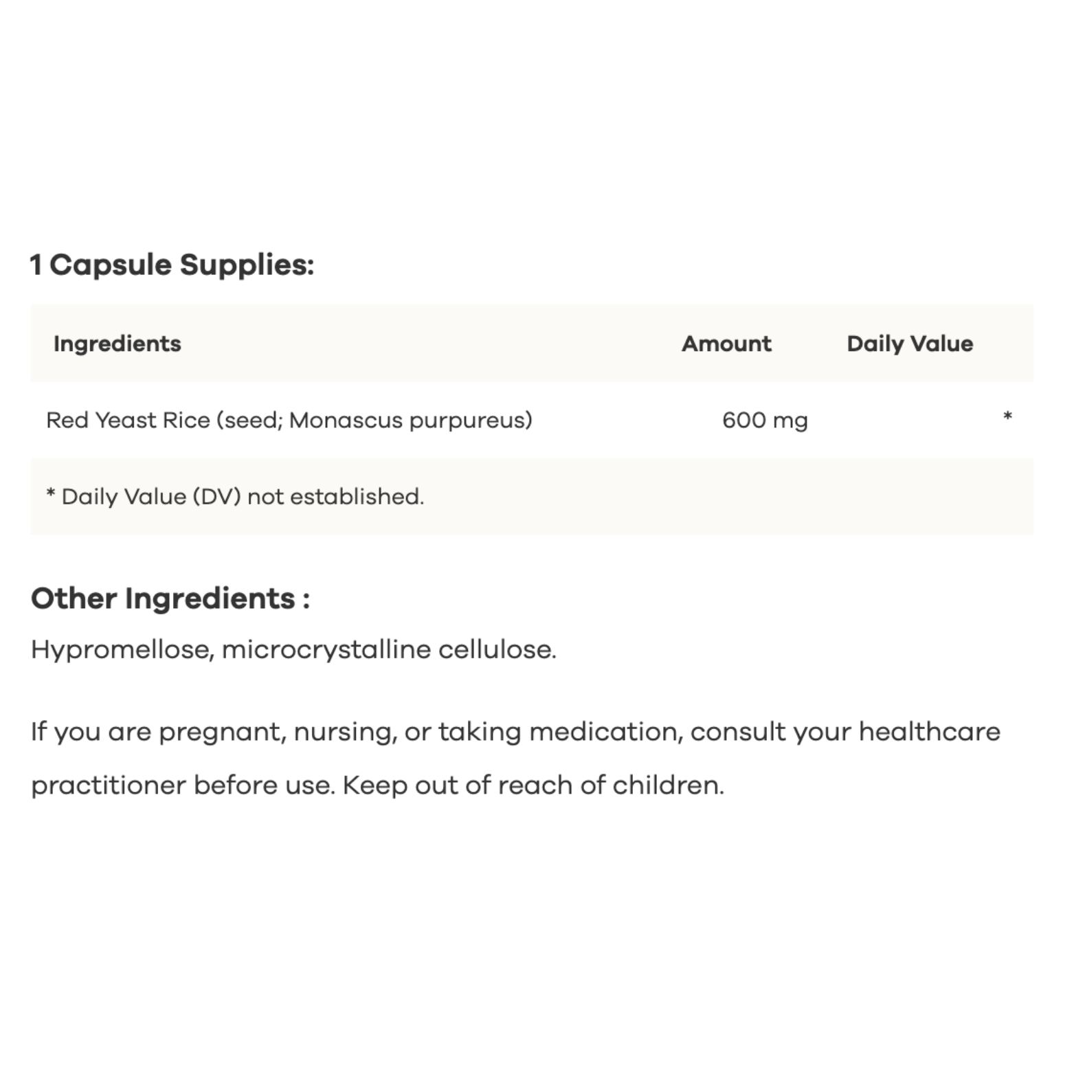 Cardio Essentials Red Yeast Rice - 120 Capsules