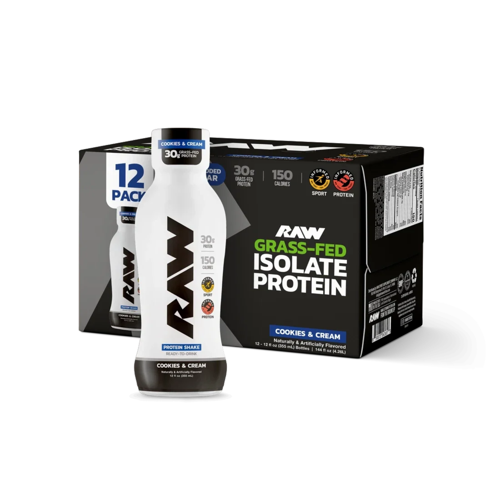 RAW GRASS FED WHEY ISOLATE RTD