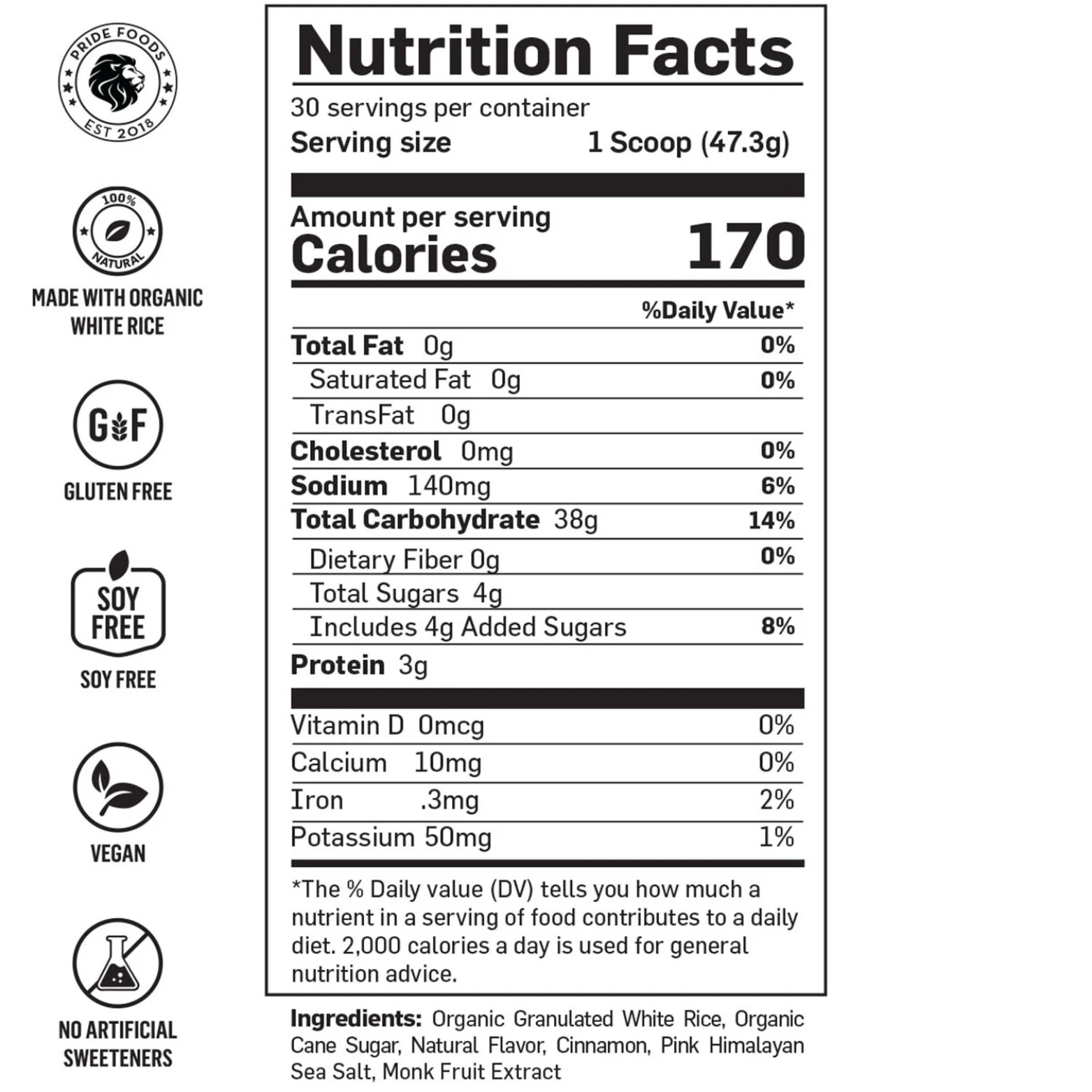 Rice 'N Grinds - Natural Hot Rice Cereal