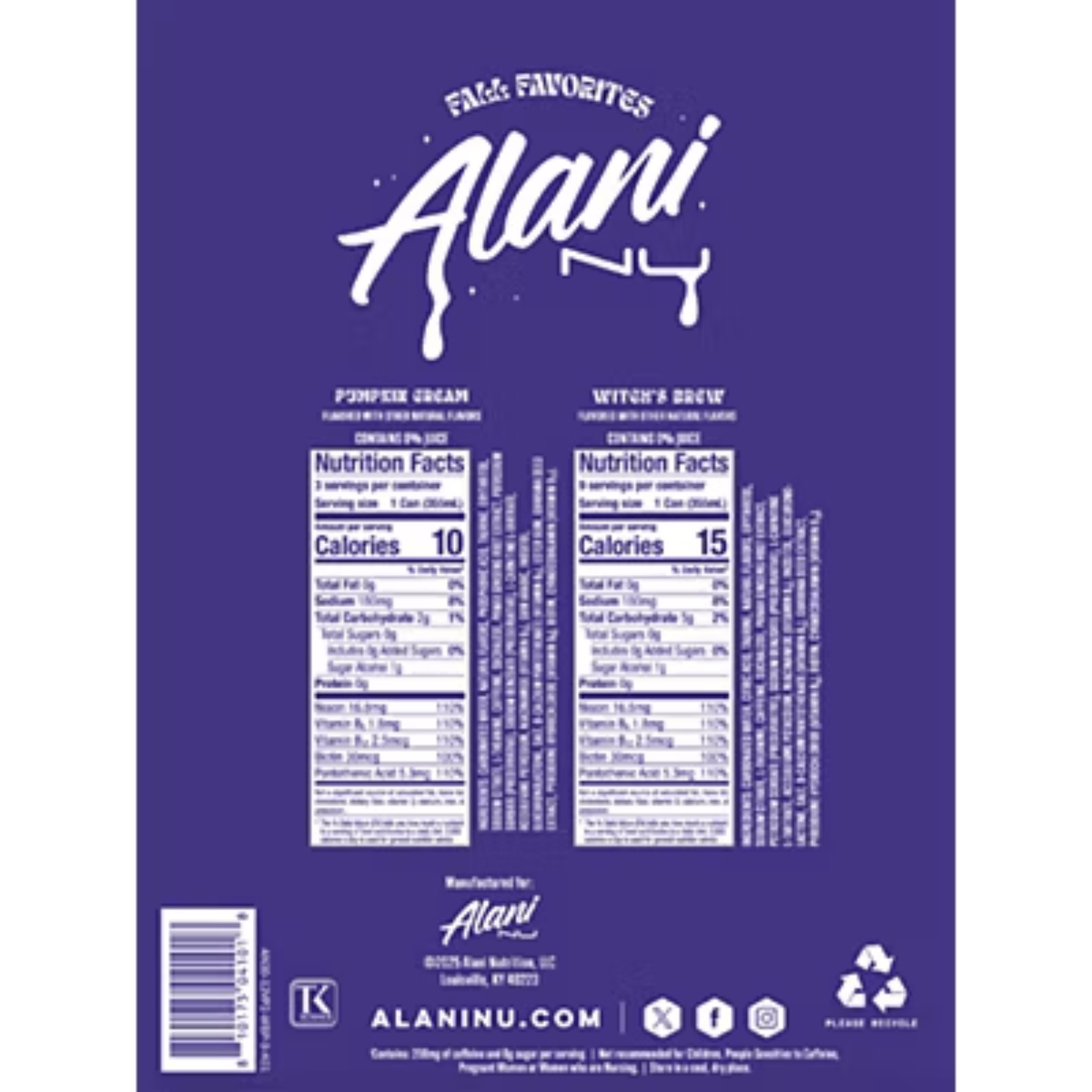 ALANI NU ENERGY RTD