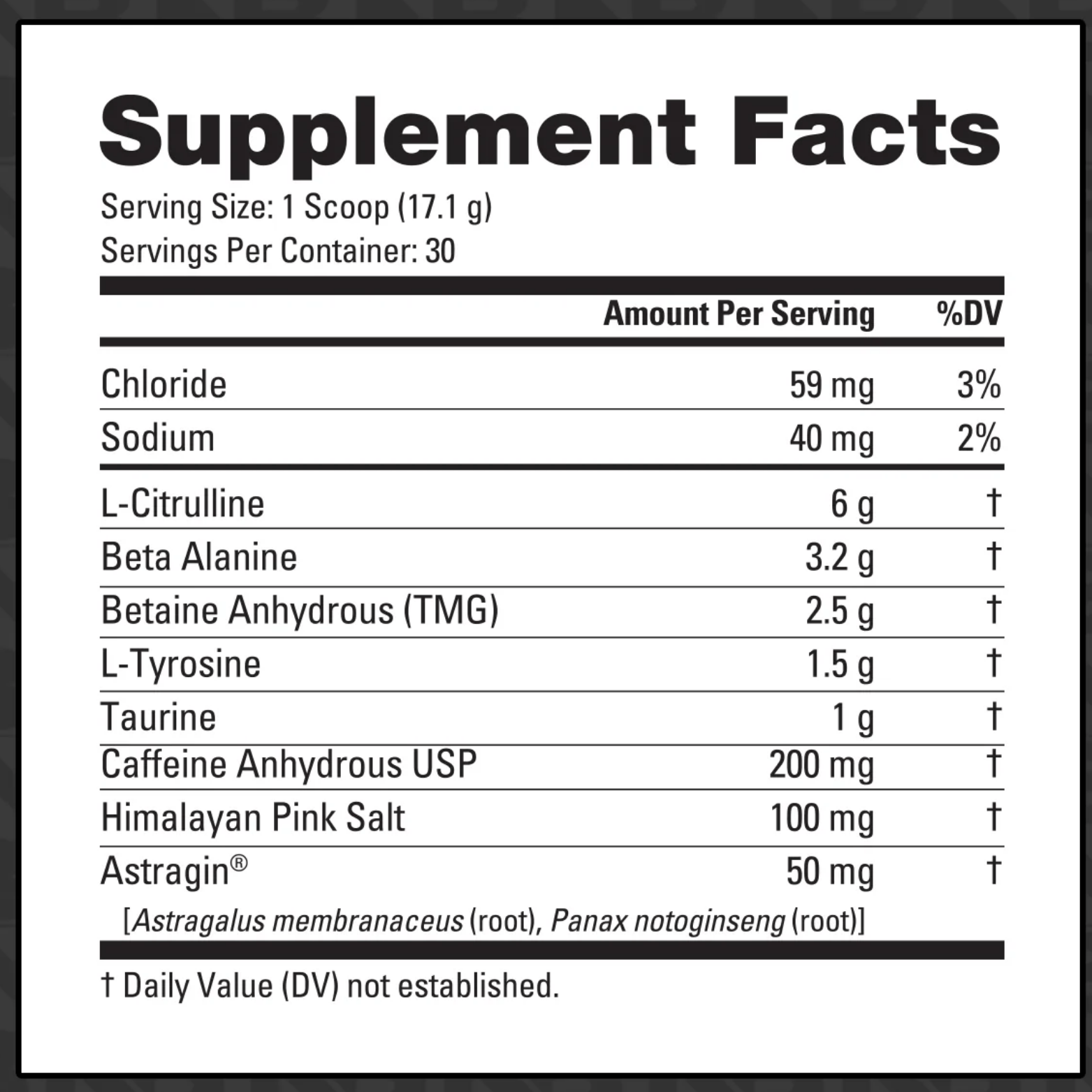 Base Pre - Workout - 30 Serving - Competitive Edge Nutrition