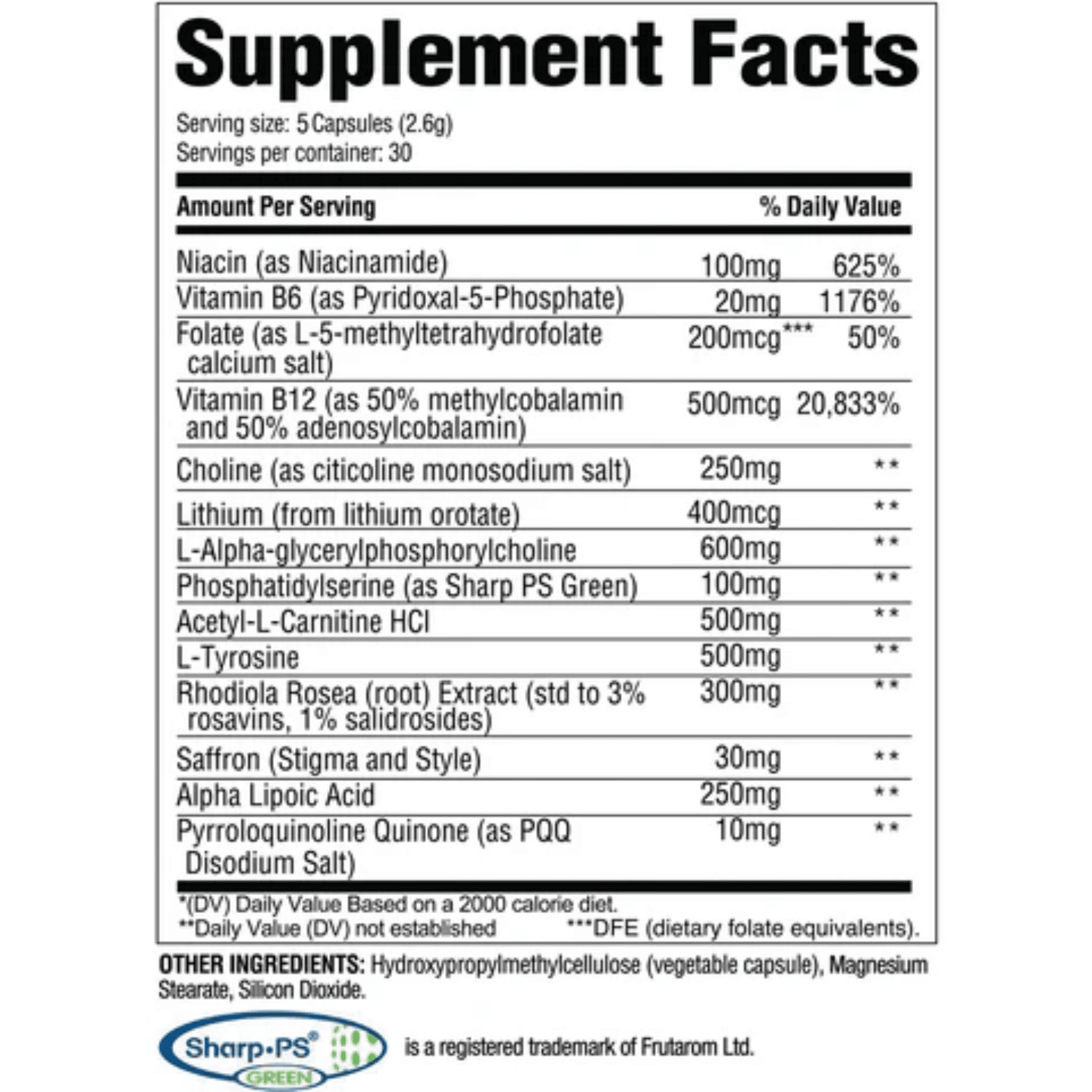 BRAIN+ STIM - FREE FOCUS - 30 Serving - Competitive Edge Nutrition