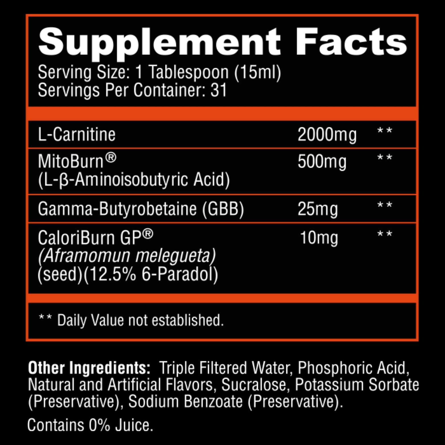 BURN20 NON - STIM FAT BURNER - 31 Serving - Competitive Edge Nutrition