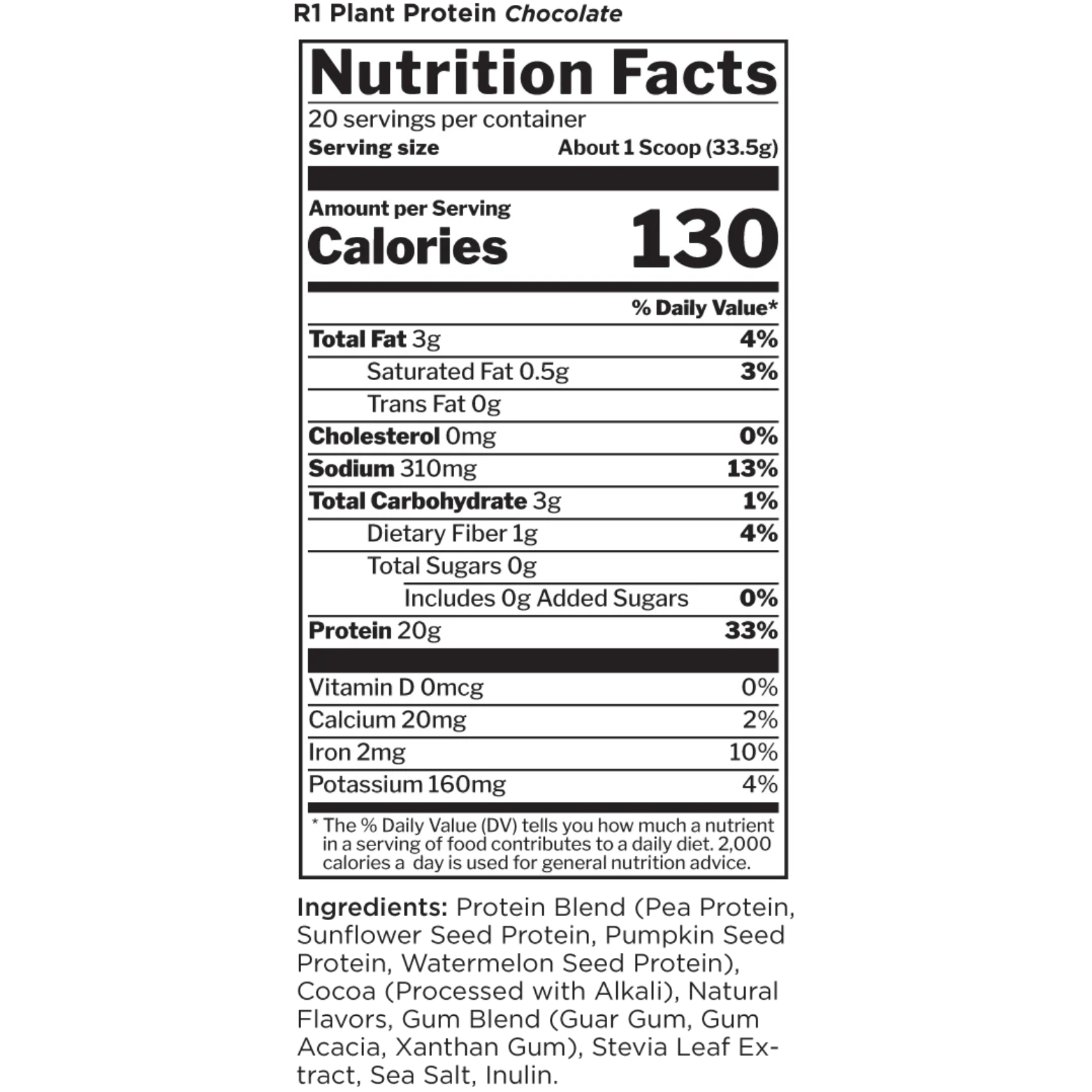 Plant Based Protein - 20 Serving - Competitive Edge Nutrition