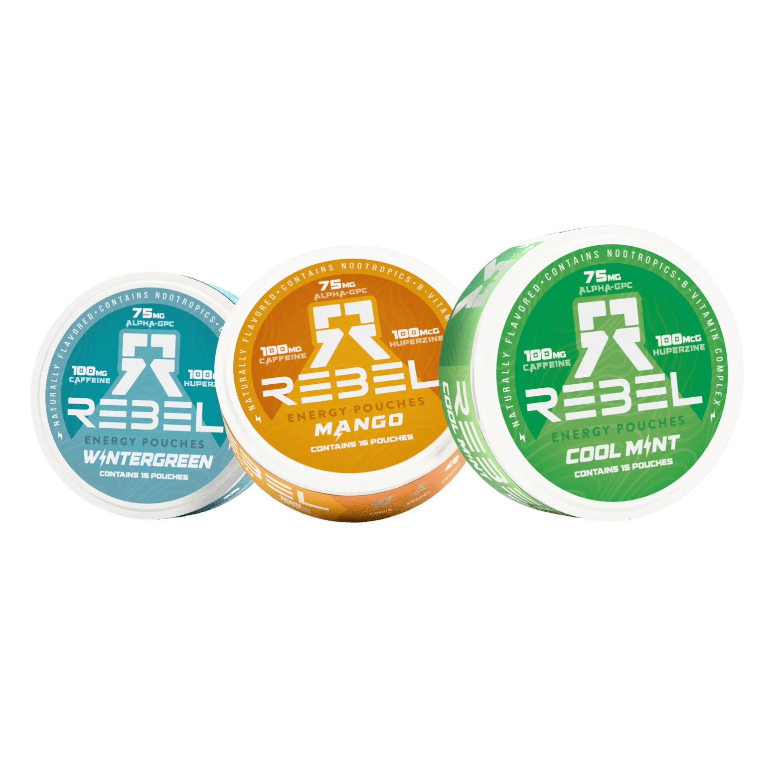 REBEL ENERGY POUCHES - 15 Pouches - Competitive Edge Nutrition