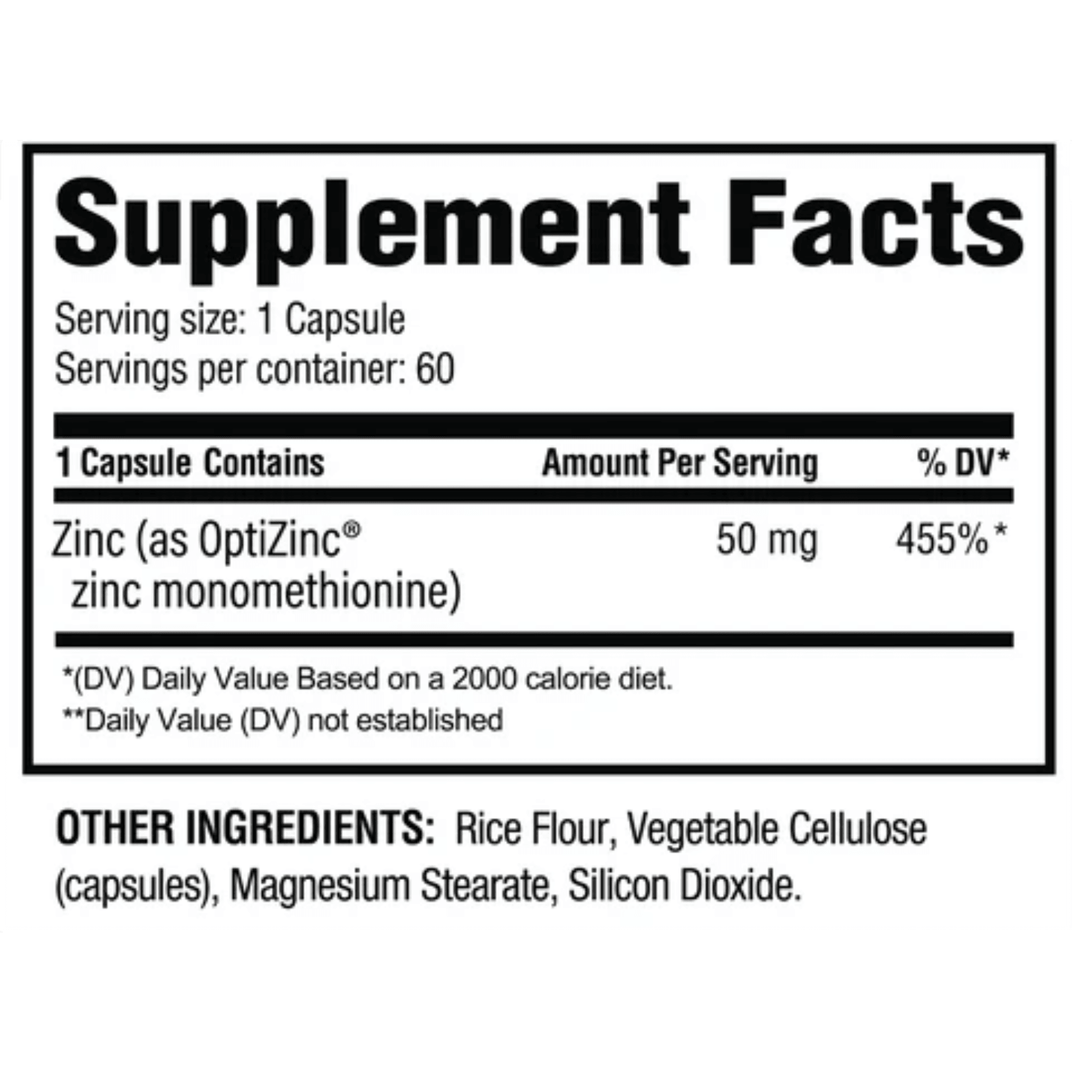 ZINC 50mg - 60 Serving - Competitive Edge Nutrition